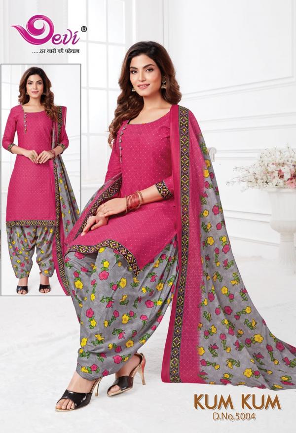 Devi Kum Kum Patiyala Vol-5 Cotton Designer Exclusive Readymade Suit